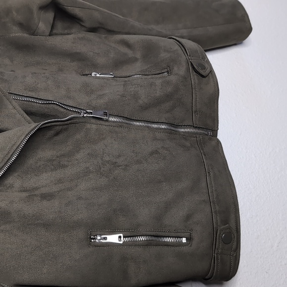 Motorcycle Ci Sono by Cavalini Olive jacket women's size Medium - Picture 4 of 6